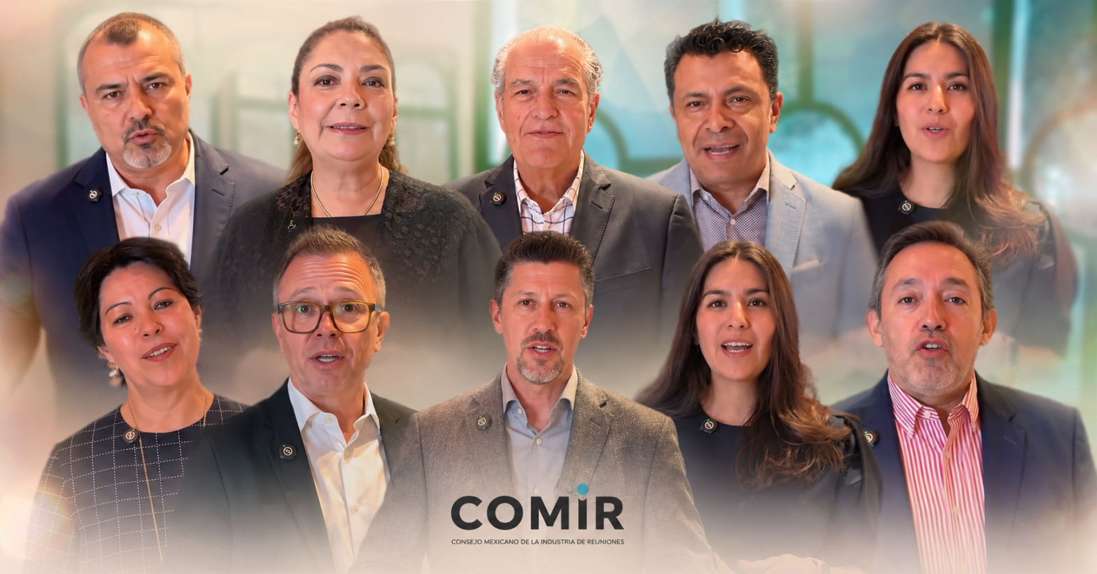 Collage de líderes de la industria de reuniones en México durante la campaña #LasReunionesImportan impulsada por COMIR en el marco del Global Meetings Industry Day 2026